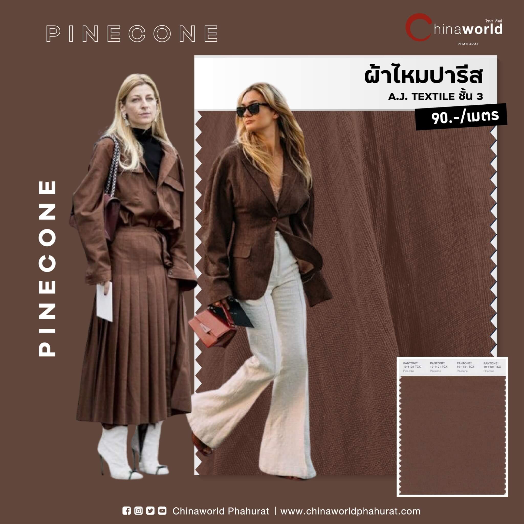ชี้เป้าร้านขายผ้าโทนสีฮอตแห่งปี 2024 - Pinecone